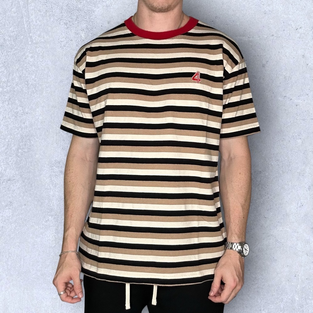4hunnid YG Striped Tee Shirt - Picture 2 of 6
